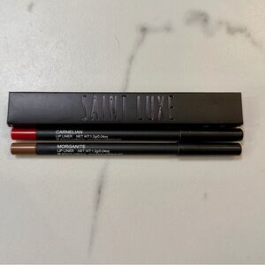 NEW Saint Luxe Lip Liner Set in Carnelian (Red) and Morganite (Brown)
